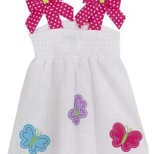 (Rare Edtions) Butterfly Seersucker Dress